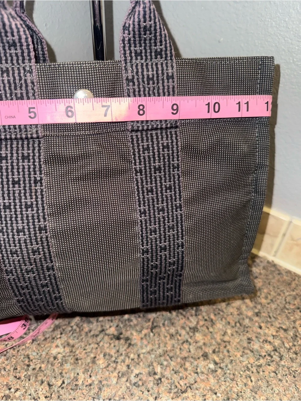 Authentic Hermes small Canvas Tote